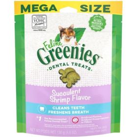 Greenies Feline Natural Dental Treats Succulent Shrimp Flavor - 4.6 oz