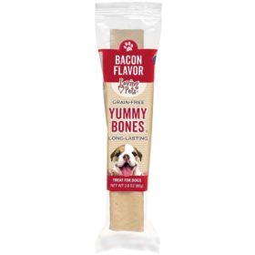 Loving Pets Grain Free Yummy Bones Bacon Flavor Filled Chew - 1 count