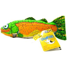 Fat Cat Classic Yankers Dog Toy - Assorted - Trout (14"L x 5"W x 3"H)