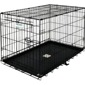 Precision Pet Pro Value by Great Crate - 1 Door Crate - Black - Model 2000 (24"L x 18"W x 19"H) For Dogs up to 25 lbs