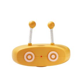 Electric Cat Interactive Toys Funny Pet Teasing Robot Laser Toys Automatic Steering Walking Sticks - yellow