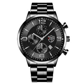 Luxury Mens Watches Stainless Steel Quartz Male Wristwatch Male Sport Leather Watch Calendar Luminous Men Clock relogio masculin