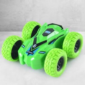 Toy Car Flip Children Inertia Double Sided Dump Truck Kids Toys For Boys - Green