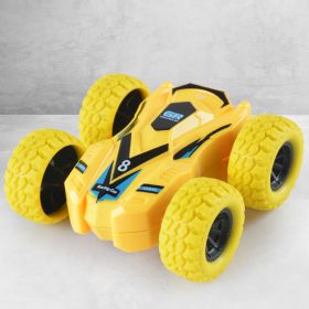 Toy Car Flip Children Inertia Double Sided Dump Truck Kids Toys For Boys - Yellow