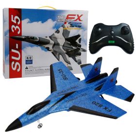 FX820 small fighter hand thrown electric remote control aircraft  - FX820 blue