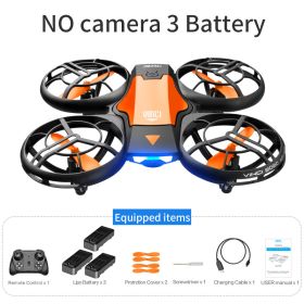 Mini Drone 4K 1080P HD Camera WiFi Foldable Quadcopter RC Drone - no camera 3battery2