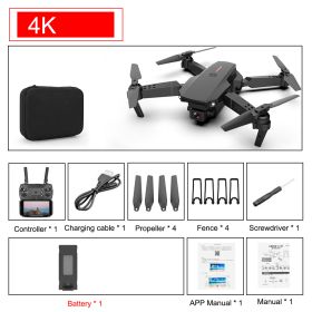 New E88 Pro Drone 4k HD Dual Camera Visual Positioning 1080P WiFi fpv drone height preservation rc quadcopter