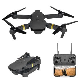 E58 Drone 1080P HD Camera WiFi Collapsible RC Quadcopter Helicopter Toy - E58 Black 3 Battery - 4K