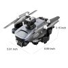 3 Battery Mini Drone WIFI Dual Camera With HD One Key Off Led Light Headless Gesture Shooting Quadcopter RC - Black
