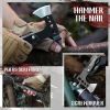14in1 Multitool Axe Hammer - Black