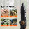Folding Pocket Knife 3 in/7.6 cm 7Cr17Mov Blade Aluminum Handle Sharp - Default
