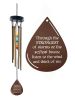 Sympathy Gifts Wind Chimes Lasting Memorial Gift Rainbow Stones - Copper