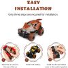 Toy Dinosaur RC Cars 1/43 Scale 27MHz Toy Dinosaur RC Cars, 9mph Max Speed, Monster Truck for Toddlers Birthday Gifts - as Pic