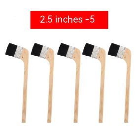 Long Handle Black Hair Wooden Handle Brush (Option: 2 · 5 Inches Five)