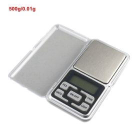 200g x 0.01g Digital Jewelry Scale Pocket Scale Electronic Weighing Scale Mini Libra High Accuracy Weigh Balance (Option: 500g 0.01g)