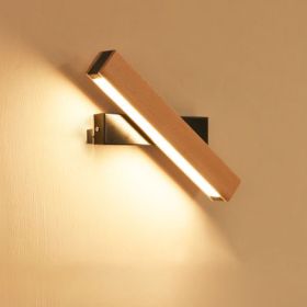 Wooden LED Wall Lamp Modern Adjustable Lighting Bar Restaurant Living Room Porch Wall Lamps Corridor Home Decor (Option: E)