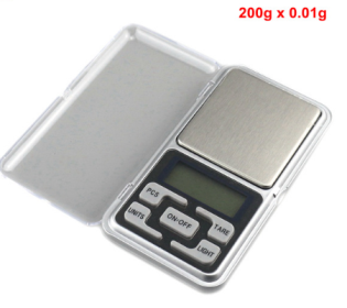 200g x 0.01g Digital Jewelry Scale Pocket Scale Electronic Weighing Scale Mini Libra High Accuracy Weigh Balance (Option: 200g 0.01g)