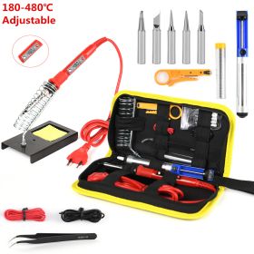 Thermostat Electric Soldering Iron Set (Option: Red-US)
