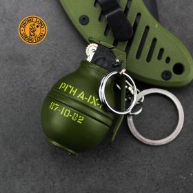 Metal Portable Grenade Modeling Inflatable Grinding Wheel Open Flame Lighter (Option: 802Spray Paint)