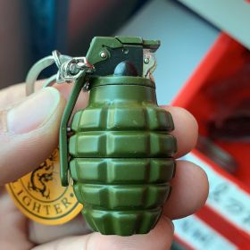 Metal Portable Grenade Modeling Inflatable Grinding Wheel Open Flame Lighter (Option: 803Spray Paint)