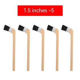 Long Handle Black Hair Wooden Handle Brush (Option: 1 · 5 Inches Five)