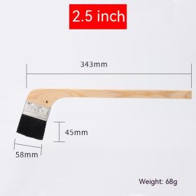 Long Handle Black Hair Wooden Handle Brush (Option: 2 · 5 Inches One)