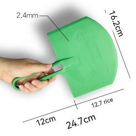Stainless Steel Arc Loader Tile Mortar Putty Wall Tool Supporting Plate Plasterer Knife (Option: Green Plastic Loader)