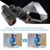 Portable HD Binoculars with FMC Lens Low Light Night Vision Telescope for Bird Watching Hunting Sports Events - Black