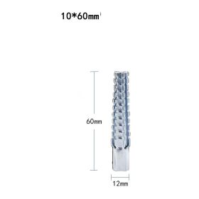 Expansion Tube Christmas Tree Barbed Serrated Metal Expansion Screws (Option: 12mm tube 10x60mm)
