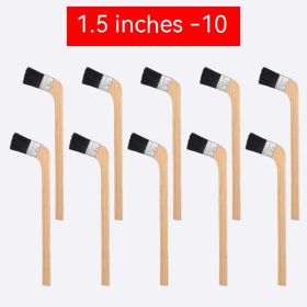 Long Handle Black Hair Wooden Handle Brush (Option: 1 · 5 Inches Ten)